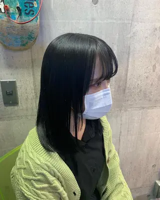 ミディアム カラー ハイトーン/メンズ/ ウルフ特化   小松のヘアスタイル