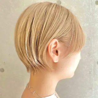 ショート ショート/ボブ/ 白髪ぼかし/しんやのヘアスタイル
