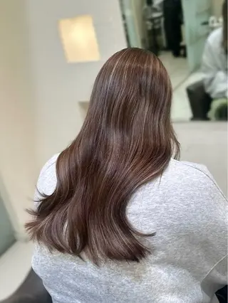 ロング カラー 🤍ハイライト/ レイヤー/銀座🤍のヘアスタイル