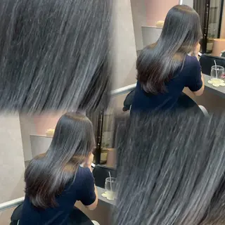 カラー 博多/ ブリーチ/暖色/色味のヘアスタイル