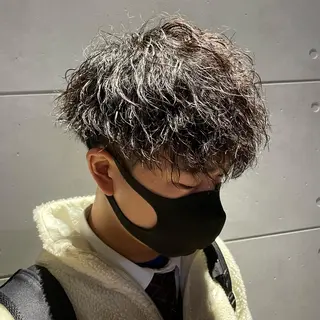 ショート カラー パーマ ヘアアレンジ メンズ キッズ L.E.M泉中央店長 小野寺優斗のヘアスタイル