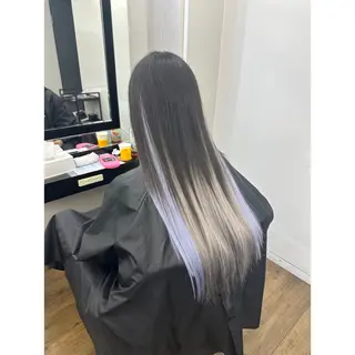 ロング 韓国ヘア×ハイトーン AYA💫のヘアスタイル