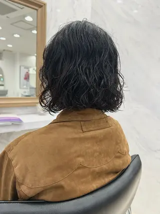 ショート パーマ 海/ボブ パーマのヘアスタイル
