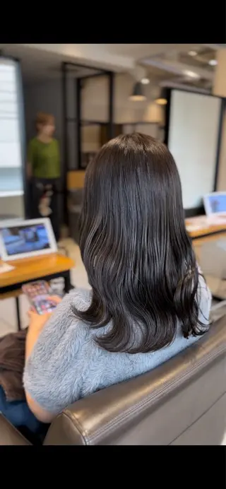 ミディアム カラー 🌿earth亀有店 【緑髪のノブ】🌿のヘアスタイル