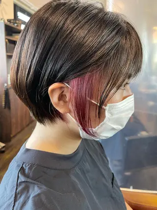 ショート カラー メンズスタイル /メンズパーマ/須藤のヘアスタイル