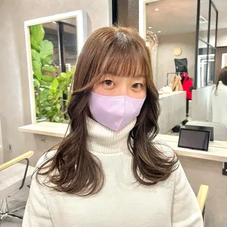 ミディアム カラー mood tatemachiのヘアスタイル