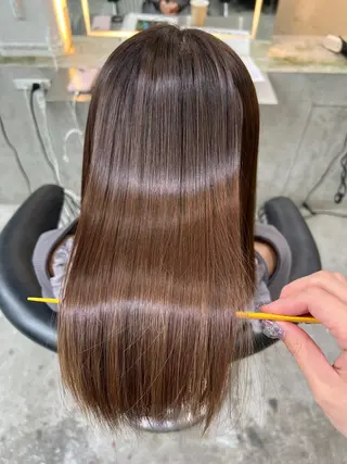 セミロング 髪質改善/ボブ/ ハイトーン❣️yuiのヘアスタイル