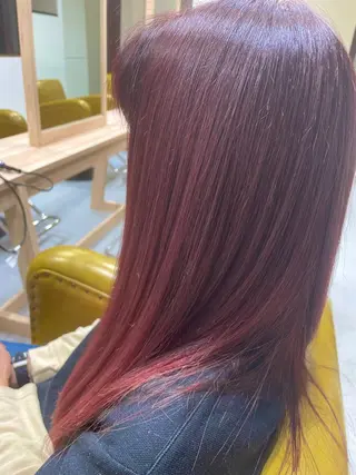 ロング カラー 大内 カオリのヘアスタイル