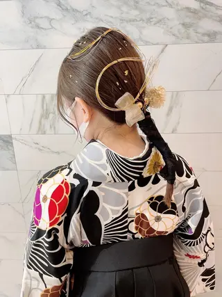 セミロング ヘアアレンジ 🦖鶴岡香純🦖 育休中のヘアスタイル