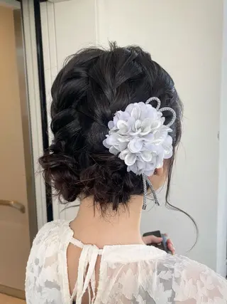 ミディアム ヘアアレンジ メンズモテパーマ💙 fuwaのヘアスタイル