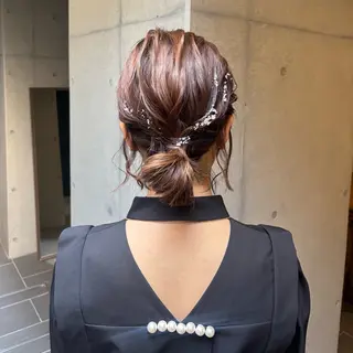 ショート ヘアアレンジ 〖❁田尻千尋| LEONID❁〗のヘアスタイル