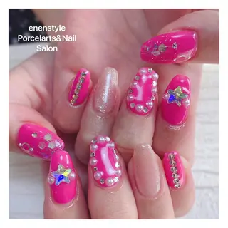 ミディアム ネイル 👑enen style👑のネイルデザイン