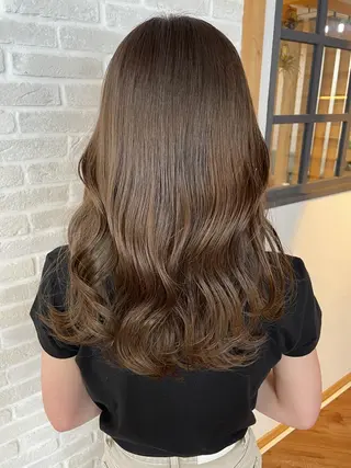 セミロング little×PORTO三宮所属・🧡/艶髪/桑原 拓也/ショート/🧡のヘアスタイル