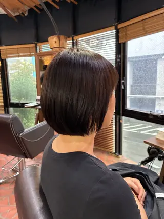 ミディアム カラー 増田 英二のヘアスタイル