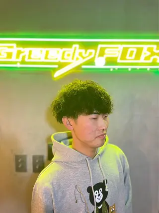 ミディアム パーマ dunhill 斉藤 大樹/メンズカットのヘアスタイル