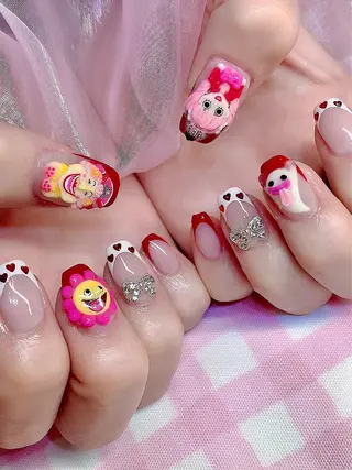 ネイル シェアサロンLei.g(レイジー)所属・3Dアートネイル💗 都築レナのネイルデザイン