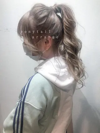 ロング カラー ヘアアレンジ カラーパティシエ facce🌼ikoのヘアスタイル