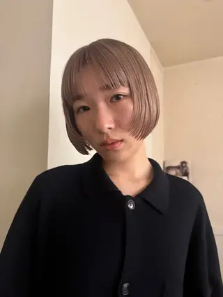 ミディアム カラー 今泉/KAI🦓艶髪 ボブ/ミニボブのヘアスタイル