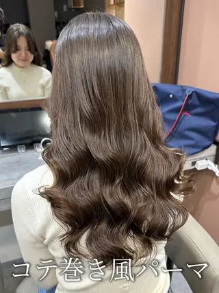 ロング パーマ 韓国風パーマ/ヘア セット/店長みづきのヘアスタイル