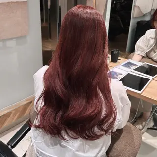 カラー ︎︎🌟韓国艶カラー ︎🌟璃奈 (ﾘﾅ)のヘアスタイル