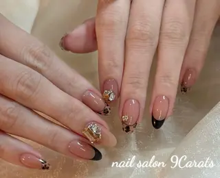 ネイル 💜ワンホンネイル ナインカラット💎のネイルデザイン