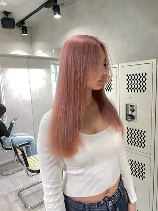 カラー ダブルカラー ブリーチ/kaitoのヘアスタイル