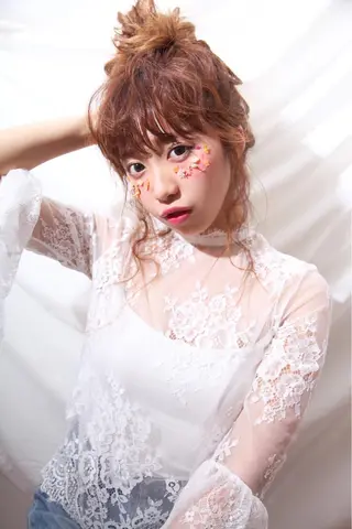 ヘアアレンジ 店長/mao/ 前髪/顔周りカットのヘアスタイル