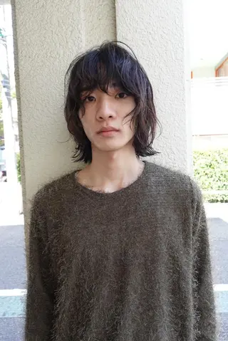 ショート メンズ パーマ カラー CEINE loqのヘアスタイル