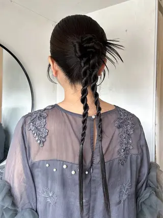 ロング ヘアアレンジ DOULAQ所属・AKO .のヘアスタイル