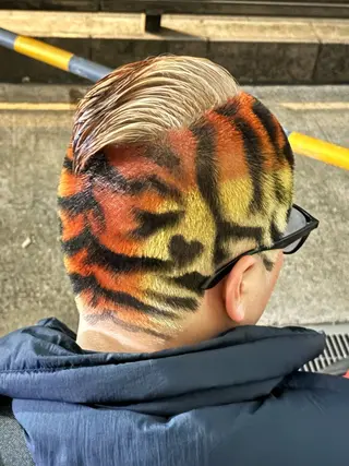 ショート カラー ブレイズマン バーバーショップ所属・メンズデザインカラー 🌟れな🌟のヘアスタイル