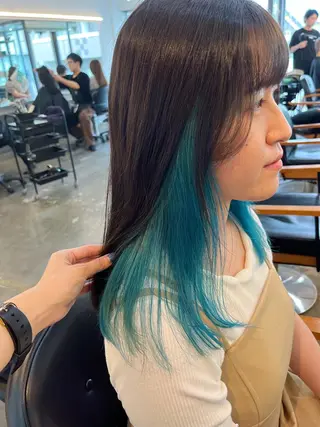 セミロング カラー 🌛ダブルカラー 🌜SAYAKAのヘアスタイル