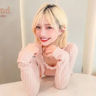 ショート カラー レイヤー/韓国/ボブ 縮毛矯正/畠中ケントのヘアスタイル