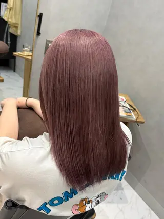 セミロング カラー 透明感カラー/パーマ 🌀アオノのヘアスタイル