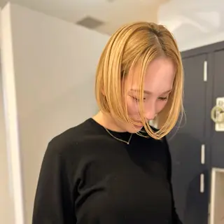 ミディアム 柔らかい縮毛矯正/ ボブ/北林のヘアスタイル