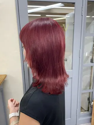 ミディアム カラー ボブカットモデル 🧃Shionのヘアスタイル