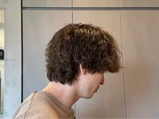 ショート カラー パーマ メンズ fifth / 山下 和輝 海外風スタイルのヘアスタイル