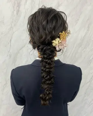 ヘアアレンジ LANDS所属・nanaka 🤍韓国ワンホンヘアのヘアスタイル