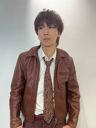 カラー メンズ アイブロウリフト/ 髪質改善カラー/みわのヘアスタイル