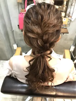 ロング まつパ・ヘアセット ♡Chinami♡のマツエク・マツパデザイン