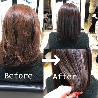 ミディアム ヤマダ ショウコのヘアスタイル