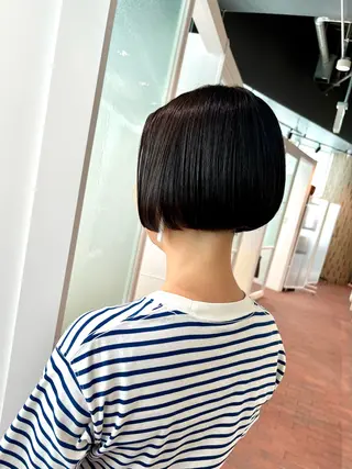 ミディアム ショート／ミニボブ マンツーマン/マユコのヘアスタイル