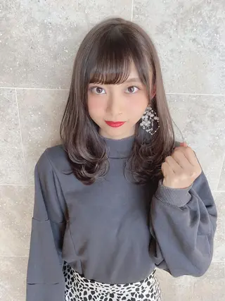 セミロング カラー ヘアアレンジ 女性が憧れる ショート/角田愛和のヘアスタイル