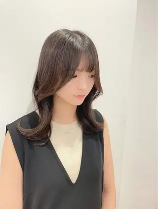 セミロング fifth天神/末廣 和也のヘアスタイル