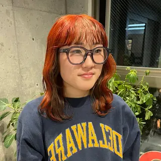 ミディアム カラー 最強デザインカラー/ ブリーチ/アヤミ🌟のヘアスタイル