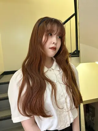 ロング カラー ヘアアレンジ ☕️結【suii.】 ボブ/ヘアセット☕️のヘアスタイル