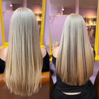 ロング チビ編み込みエクステ どぅ〜す/YUIのヘアスタイル