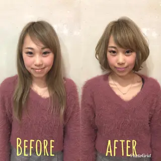 ショート レイヤーカット✂︎池 袋個室サロンkumaのヘアスタイル