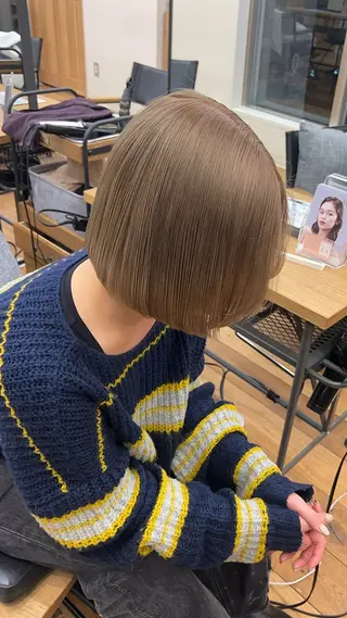 ミディアム カラー belle   表参道　terrace所属・抜きっぱなしブロンド /ハイトーン/カナタのヘアスタイル