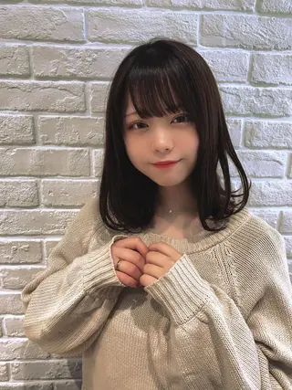 ミディアム カラー なりたいが叶う ながしまじゅんきのヘアスタイル