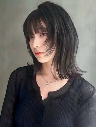 ミディアム 髪質改善✨透明感 カラー🫧KAORIのヘアスタイル